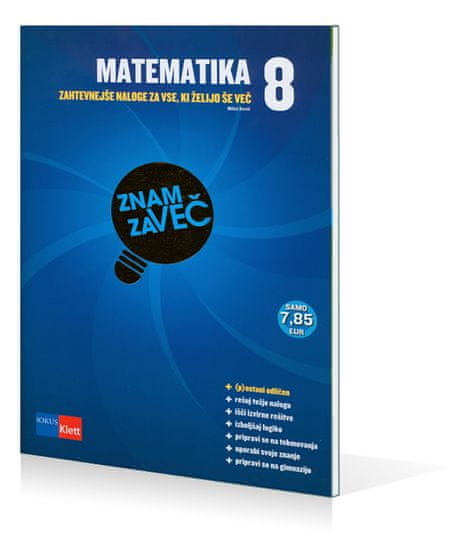 Zlati Znam za več - Matematika 8, Miloš Kovič (broširana, 2010)