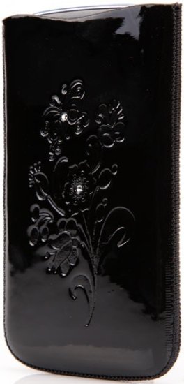 DC Cases Torbica za Samsung Galaxy S4/S3, črna s kristlčki