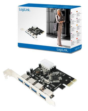 LogiLink PCI-E razširitvena kartica PC0057A, 4x USB 3.0