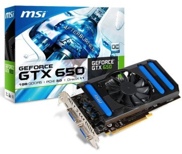 MSI Grafična kartica GeForce GT 650, 1 GB, PCI-E (N650-1GD5/OC)