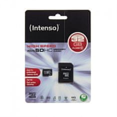 Intenso microSDHC kartica, 32 GB (Class 10), 40MB/s + SD adapter
