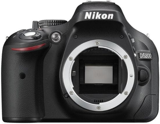 Nikon digitalni fotoaparat D5200, črn + 18-55 VR II