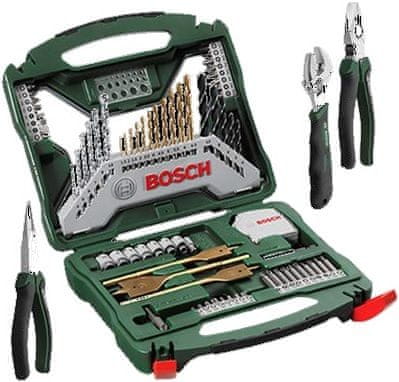 Bosch komplet orodja X-line Titanium 70 + klešče (2607017197)