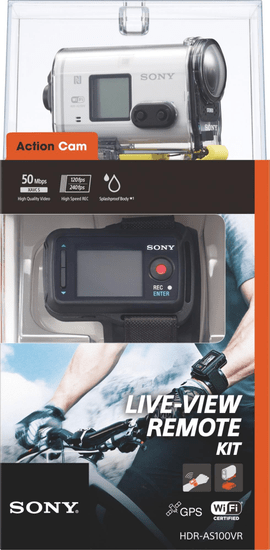 Sony aktivna kamera HDR-AS100 + Live View Remote