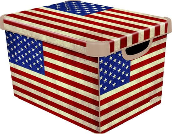 Curver škatla za shranjevanje American Flag, 25 l