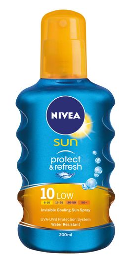 Nivea Sun Protect & Refresh Invisible hladilni sprej ZF10, 200 ml