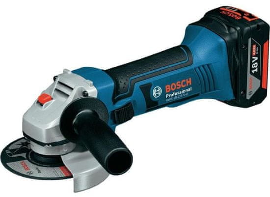 BOSCH Professional Akumulatorski kotni brusilnik GWS 18-125 V-Li, L-Boxx