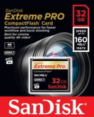 SanDisk spominska kartica Compact Flash Extreme PRO, 32 GB