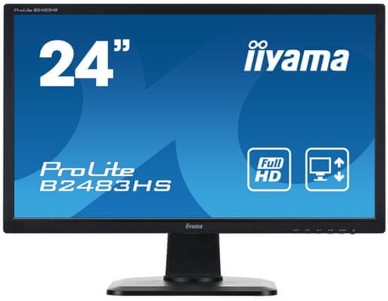 iiyama ProLite B2483HSU-B1DP monitor, 61 cm (24'')