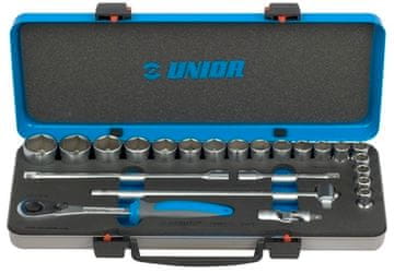 Unior garnitura nasadnih ključev 1/2" v kovinski kaseti 190BI6P23 (612779)
