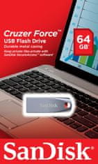 SanDisk USB ključ Cruzer Force 64 GB, USB 2.0, sivo-rdeč
