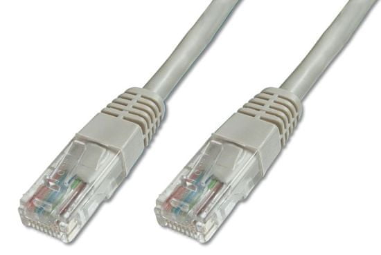 Digitus UTP mrežni kabel Cat5e patch, 10 m, siv