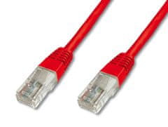 Digitus UTP mrežni kabel Cat5e patch, 0,5 m, rdeč