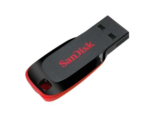 SanDisk USB ključ Cruzer Blade, 32 GB, USB 2.0, črno rdeč