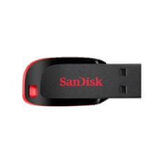 SanDisk USB ključ Cruzer Blade, 32 GB, USB 2.0, črno rdeč