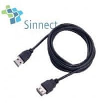 Sinnect kabel USB 2.0 A-A M/F, podaljševalni, 1,8 m