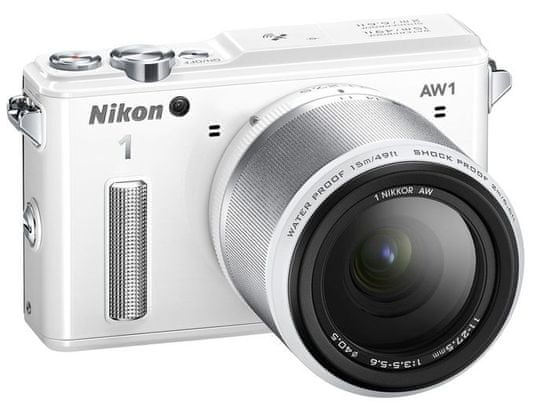 Nikon digitalni fotoaparat AW1 11-27, 5 mm, bel