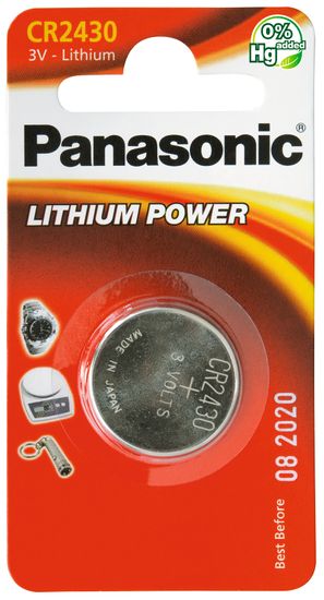 Panasonic baterija CR2430 3V Lithium