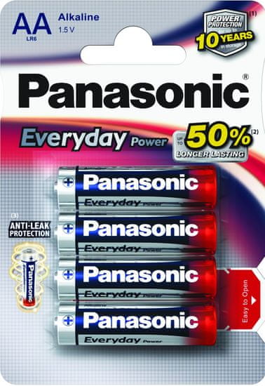 Panasonic set štirih baterij Everyday Power Silver LR6EPS