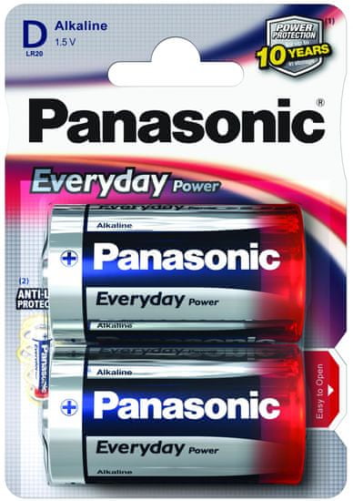 Panasonic baterija Everyday Power Silver LR20EPS/2BP, 2 kosa