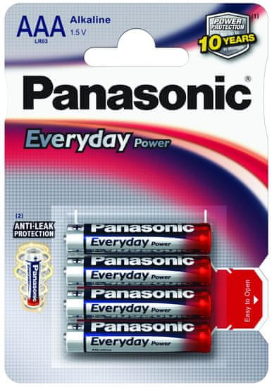 Panasonic set štirih baterij Everyday Power Silver LR03EPS
