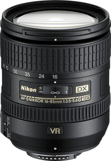 Nikon objektiv AF-S DX NIKKOR 16-85 mm f/3,5-5,6G ED VR
