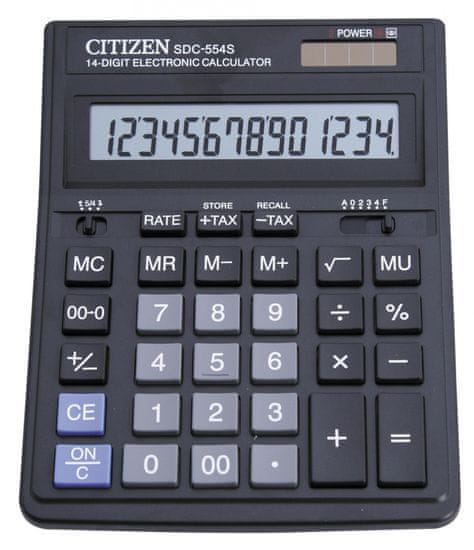 Citizen kalkulator SDC-554S, črn