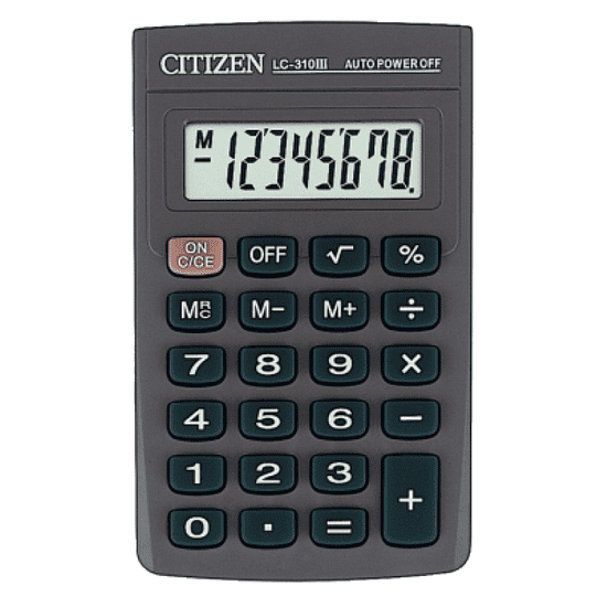 Citizen kalkulator LC-310N, črn
