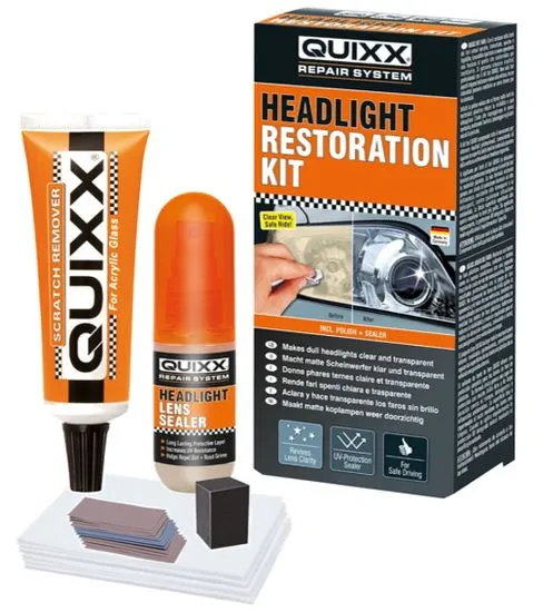 QUIXX Komplet za obnovo akrilnih žarometov 50g + 30ml