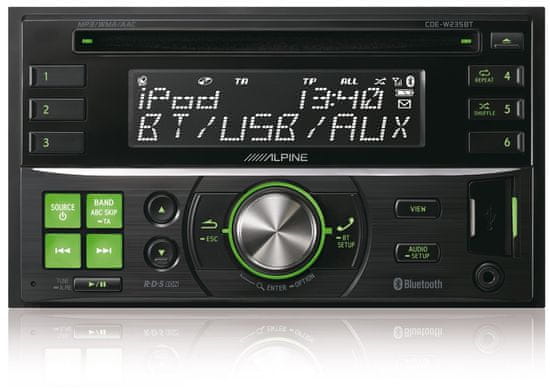 Alpine Avtoradio CDE-W235BT