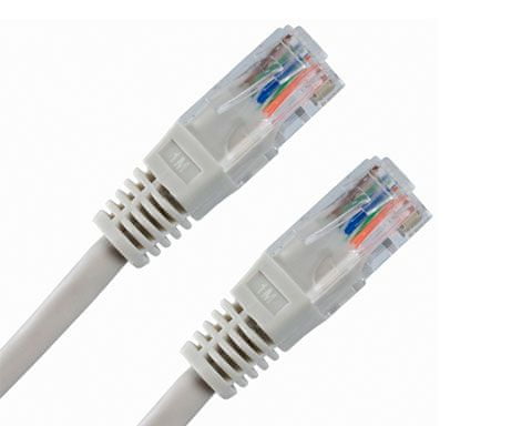 Digitus UTP mrežni kabel Cat5e patch, 1 m, siv
