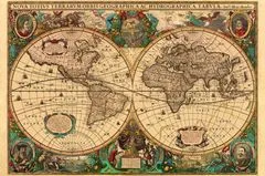 Ravensburger sestavljanka zgodovinski zemljevid sveta, 5000 delčkov