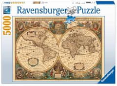 Ravensburger sestavljanka zgodovinski zemljevid sveta, 5000 delčkov