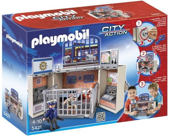 Playmobil prenosni kovček - Policijska postaja 5421