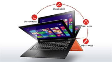 Lenovo prenosnik Yoga2Pro, i5 / 8 GB / 256, W8.1, QHD+ (59-431651)