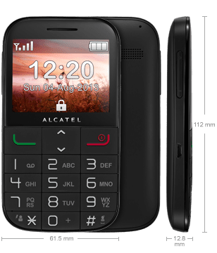 Alcatel GSM telefon 2000X Black