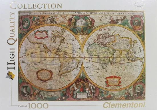 Clementoni HQC sestavljanka Old Map, 1000 kosov (31229)
