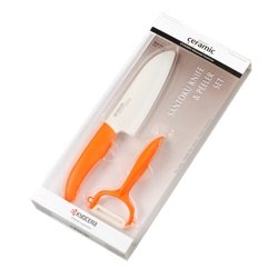 Kyocera set noža in lupilca FK140WH-CP10, oranžen