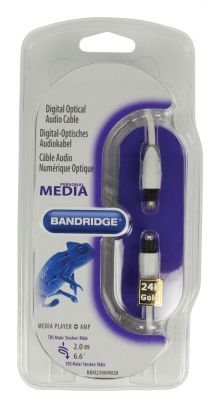 Bandridge personal media Toslink digitalni optični avdio kabel 2.0m (BBM25000W20)
