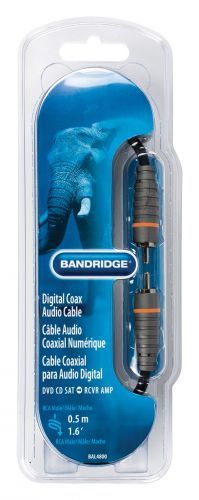 Bandridge RCA M - RCA M digitalni avdio kabel 0.5m (BAL4800) - odprta embalaža