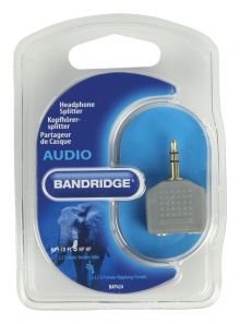 Bandridge 3.5mm M - 2x3.5mm F razdelilec za slušalke (BAP424)