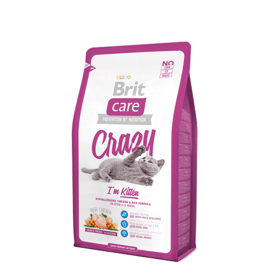 Brit Care Cat Crazy I´m Kitten hrana za mlade mucke 2 kg
