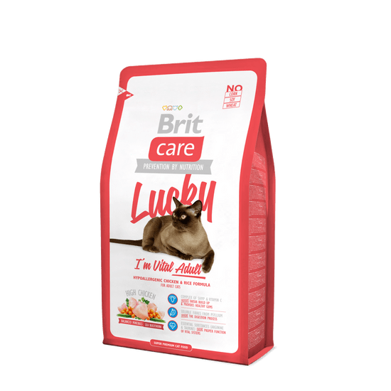 Brit Care Cat Lucky I´m Vital Adult hrana za odrasle mačke, 7 kg