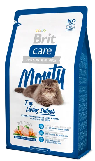 Brit Care Cat Monty I´m Living Indoor hrana za notranje mačke 7 kg