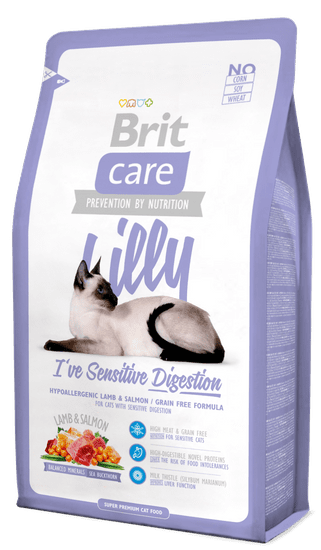 Brit Care Cat Lilly I´ve Sensitive Digestion hrana za mačke z občutljivo prebavo, 2 kg