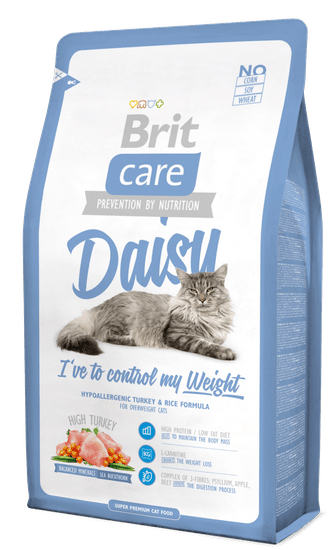 Brit Care Cat Daisy I´ve to control my Weight hrana za mačke s prekomerno težo 7 kg