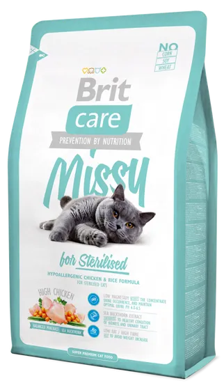 Brit Care Cat Missy for Sterilised hrana za sterilizirane mačke, 2 kg