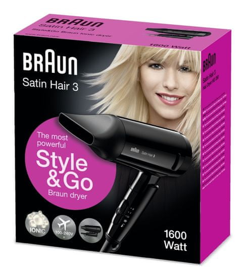 Braun sušilnik las Satin Hair 3 - HD350 Style&Go