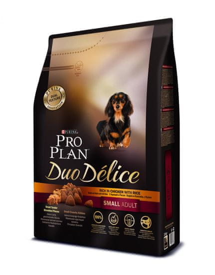 Purina Duo Delice hrana za odrasle pse mini in majhne pasme, piščanec, 2,5 kg - Odprta embalaža