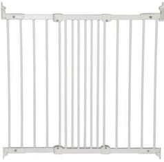 otroška varnostna ograjica Flexi Fit, kovinska, 67 - 105,5 cm, bela